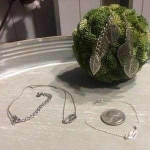 EUC Silver Leaf Set